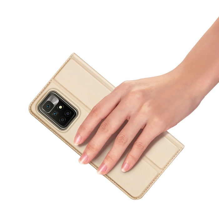 Флип кейс DUX DUCIS Skin Pro за Xiaomi Redmi 10 Златен