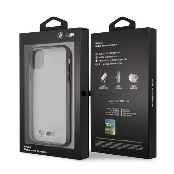 Калъф BMW BMHCN61MBTOK Sandblast, за Apple iPhone 11, прозрачен