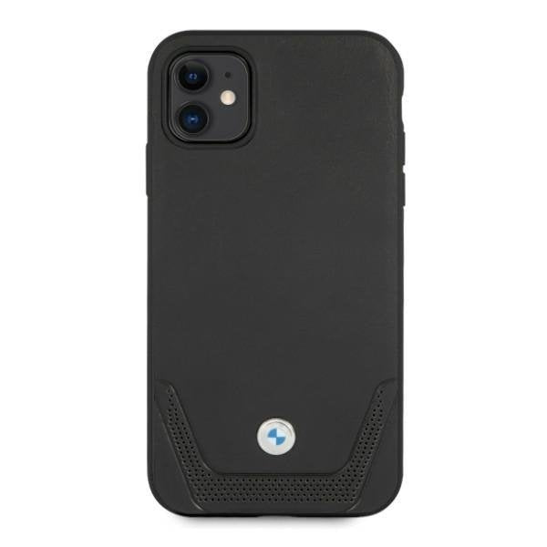 Калъф BMW BMHCN61RSWPK Leather Perforate, за Apple iPhone 11, черен