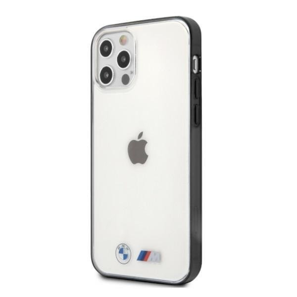 Калъф BMW BMHCP12LMBTOK Sandblast, за Apple iPhone 12 Pro Max, прозрачен