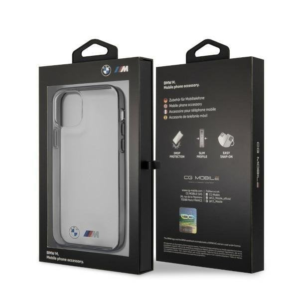 Калъф BMW BMHCP12LMBTOK Sandblast, за Apple iPhone 12 Pro Max, прозрачен