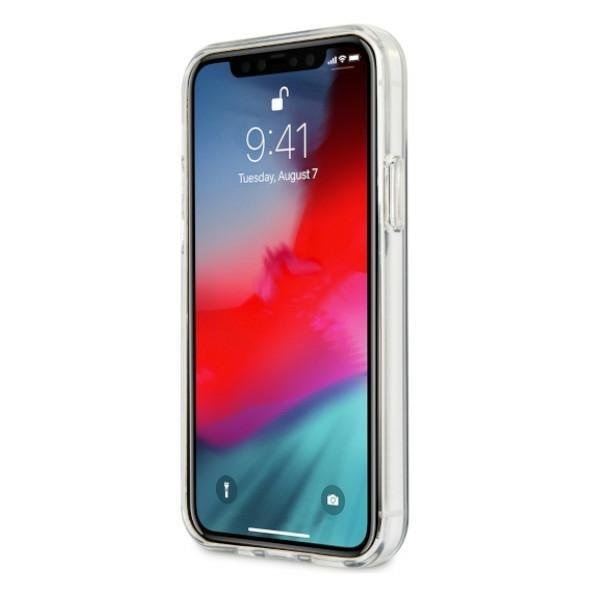 Калъф BMW BMHCP12LSKTGT Motorsport Tricolor, за Apple iPhone 12 Pro Max, прозрачен