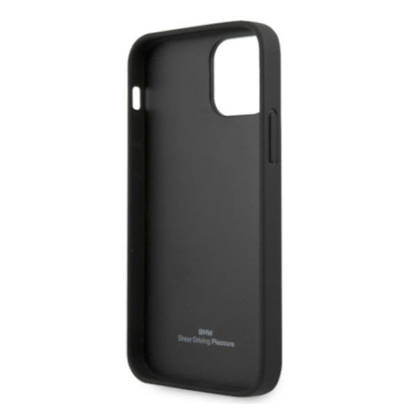Калъф BMW BMHCP12MRSWPK Leather Perforate, за Apple iPhone 12/12 Pro, черен