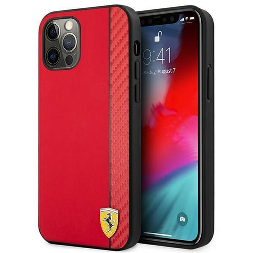 Kейс Ferrari за Apple iPhone 12 Pro Max 6.7’ Червен
