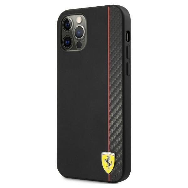 Kейс Ferrari за Apple iPhone 12/12 Pro 6.1", Черен
