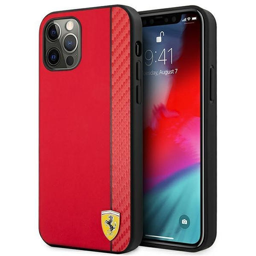 Kейс Ferrari за Apple iPhone 12/12 Pro 6.1’ Червен