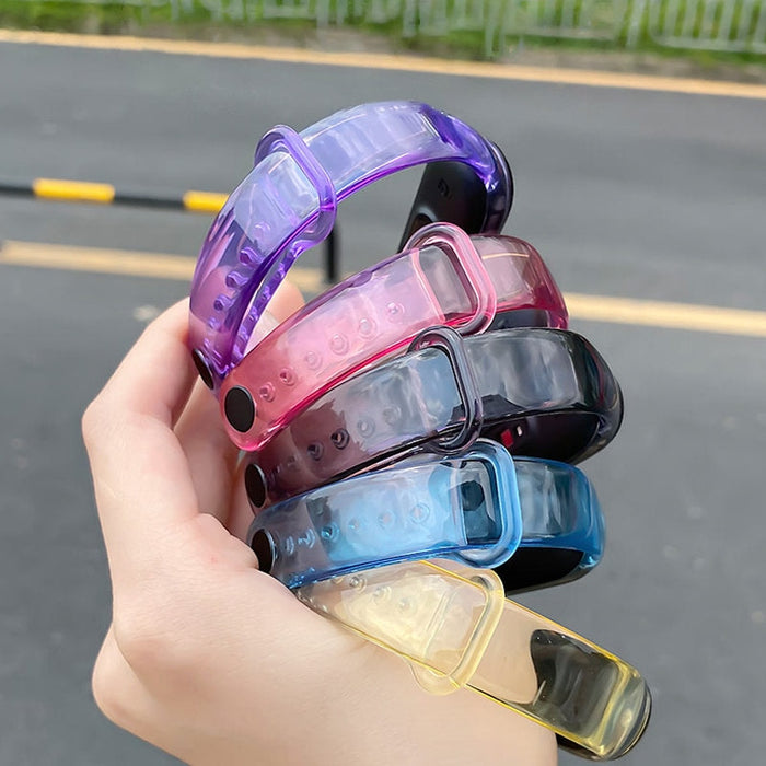 Каишка за Xiaomi Mi Band 3/4 силиконова прозрачна