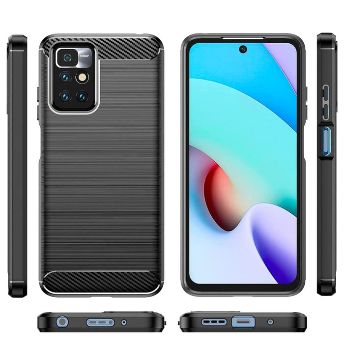 Кейс от TPU материал HQWear за Xiaomi Redmi 10, Черен