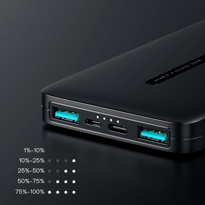 Преносима батерия Joyroom 10000mAh 2.1A 2x USB Бял