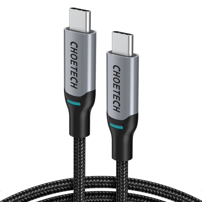 Кабел Choetech MIX00073, USB-C към USB-C, Power Delivery, 100W, 5A, 1.8m, черен