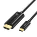 Кабел Choetech CH0019 USB - C - HDMI 1.8 м Черен