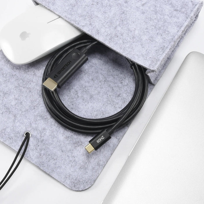 Кабел Choetech CH0019, USB-C - HDMI, 1.8 м, Черен