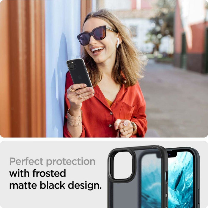 Калъф Spigen Ultra Hybrid за iPhone 13 Matte Frost Black