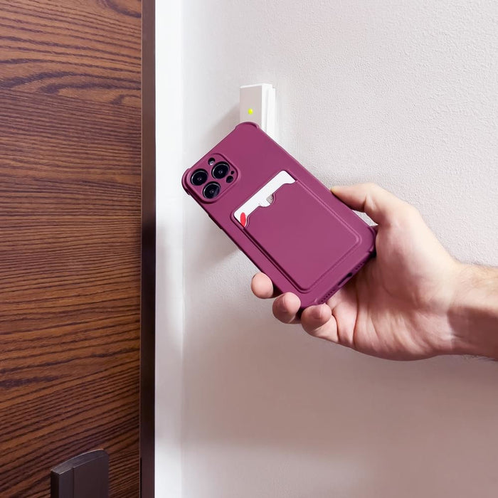 Кейс с отделение за карти HQWear за iPhone 13 Mini, Черен