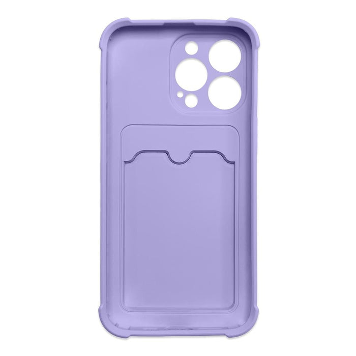 Кейс с отделение за карти HQWear за iPhone 13 Pro, Лилав
