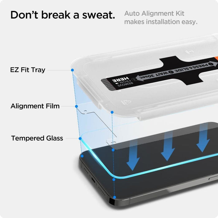 Закалено стъкло SPIGEN GLAS.TR ’EZ FIT’ 2