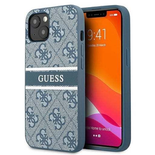 Кейс Guess Stripe за Apple iPhone 13 Син