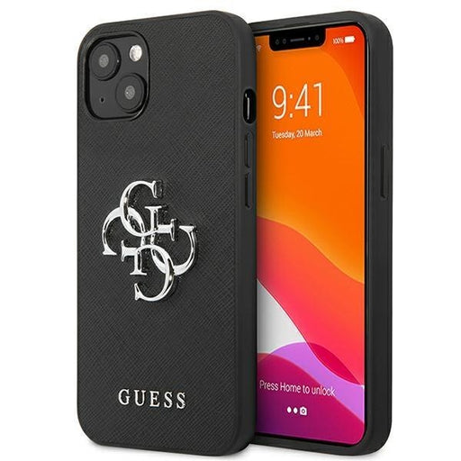 Калъф Guess GUHCP13MSA4GSBK Saffiano 4G Metal Logo