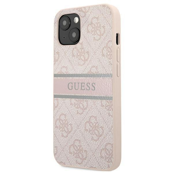 Калъф Guess GUHCP13S4GDPI 4G Stripe за iPhone 13 mini розов