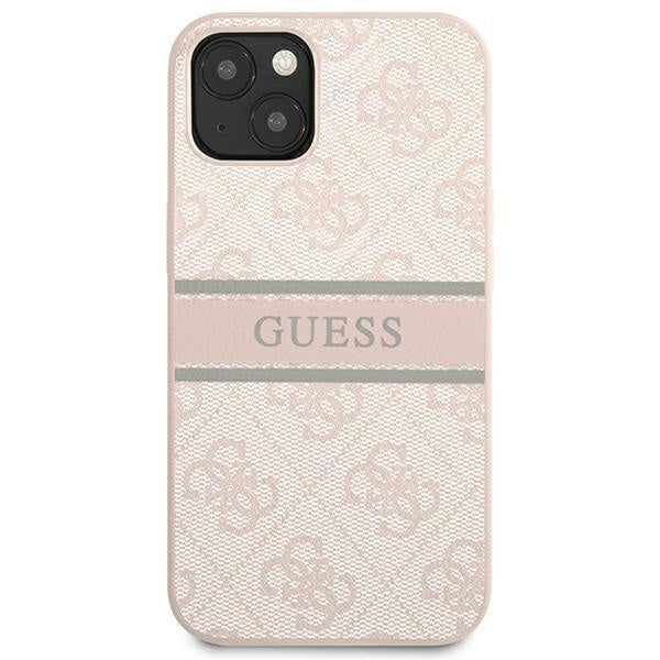 Калъф Guess GUHCP13S4GDPI 4G Stripe за iPhone 13 mini розов