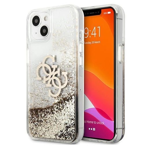 Калъф Guess Apple iPhone 13 Mini Big 4G Liquid Glitter