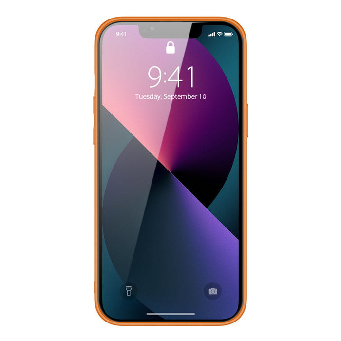 Калъф Dux Ducis Yolo от TPU и кожа за iPhone 13 mini оранжев