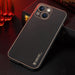 Калъф Dux Ducis Yolo от TPU и кожа за iPhone 13 mini оранжев