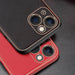 Калъф Dux Ducis Yolo от TPU и кожа за iPhone 13 mini оранжев