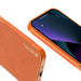 Калъф Dux Ducis Yolo от TPU и кожа за iPhone 13 mini оранжев