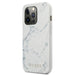 Калъф Guess GUHCP13LPCUMAWH Marble за iPhone 13 Pro / бял