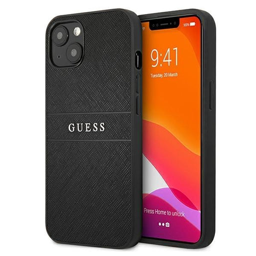 Калъф Guess GUHCP13MPSASBBK Saffiano Strap за iPhone