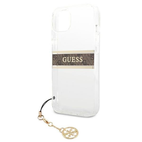 Калъф Guess GUHCP13SKB4GBR 4G Strap Charm за iPhone