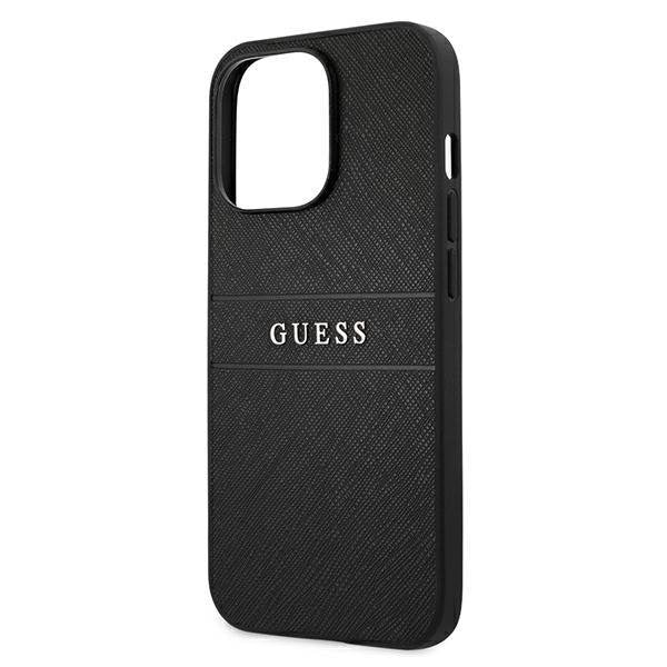 Калъф Guess PU Leather Saffiano за iPhone 13 Pro Max Черен