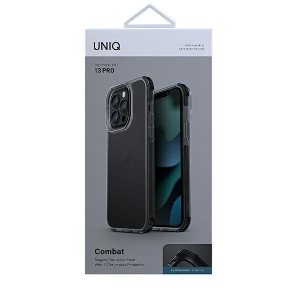 Калъф UNIQ Combat за iPhone 13 Pro / черен карбон