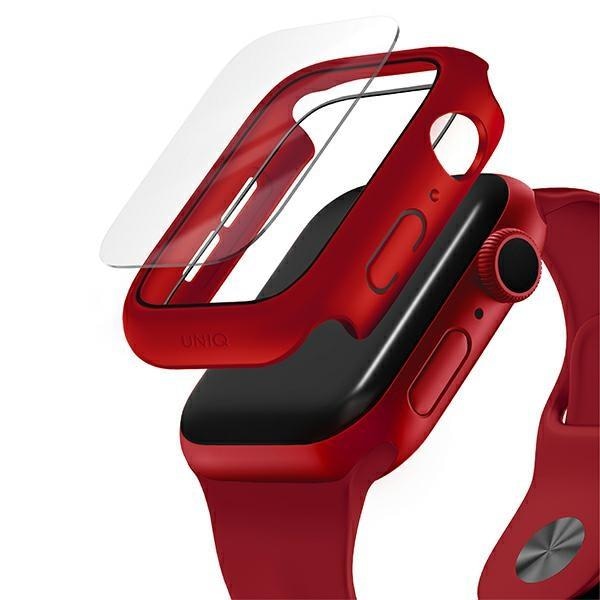 Калъф UNIQ Nautic, за Apple Watch Series 4, 5, 6, SE, 40mm, червен