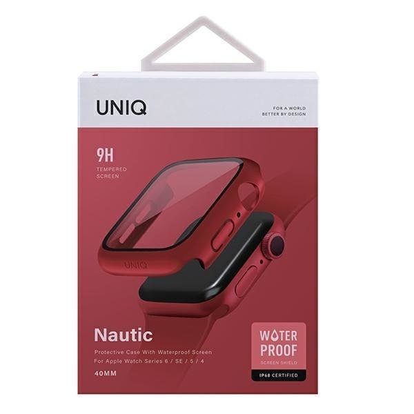 Калъф UNIQ Nautic за Apple Watch Series 4 5 6 SE 40mm червен