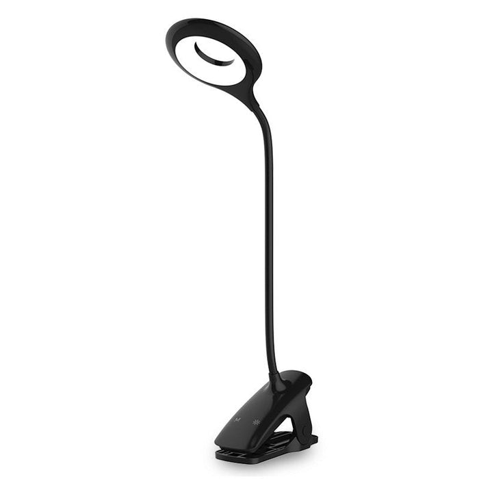 Безжична LED лампа с клипс HQWear micro USB кабел Черен