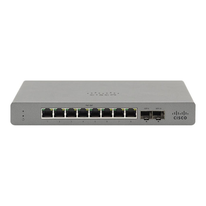 Комутатор CISCO Meraki Go - GS110 - 8 8 Port Switch