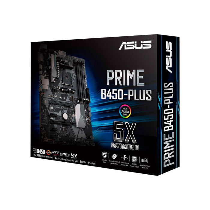 Дънна платка ASUS PRIME B450-PLUS AM4 B450 USB3.1 M.2 SATA 6GB/S