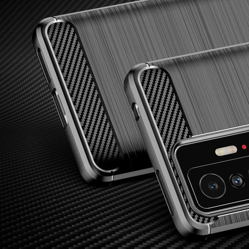 Carbon Case Гъвкав Кейс за Xiaomi Mi 11T Pro / black