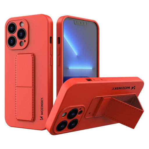 Калъф Wozinsky Kickstand със стойка за iPhone 13 mini червен