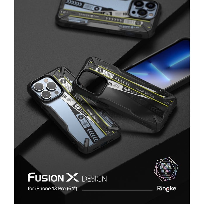 Калъф Ringke Fusion X Design за iPhone 13 Pro Ticket band