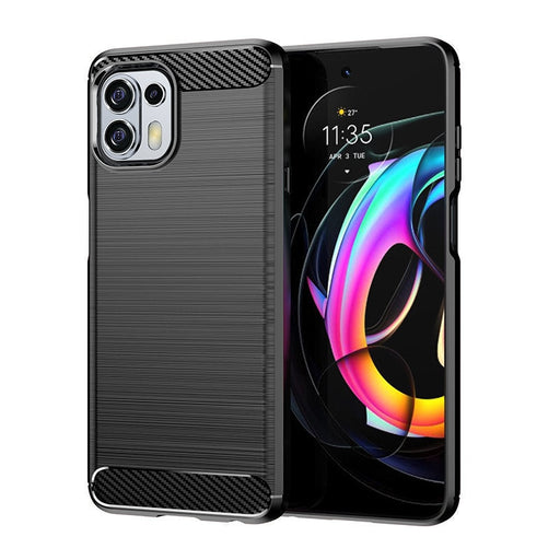 Carbon Case Гъвкав Кейс за Motorola Moto Edge 20 Lite black