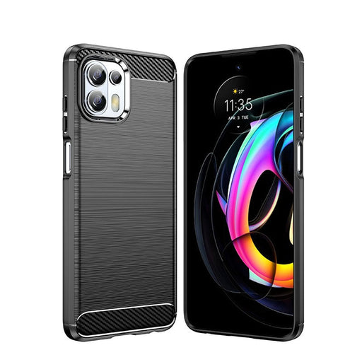 Carbon Case Гъвкав Кейс за Motorola Moto Edge 20 Lite black