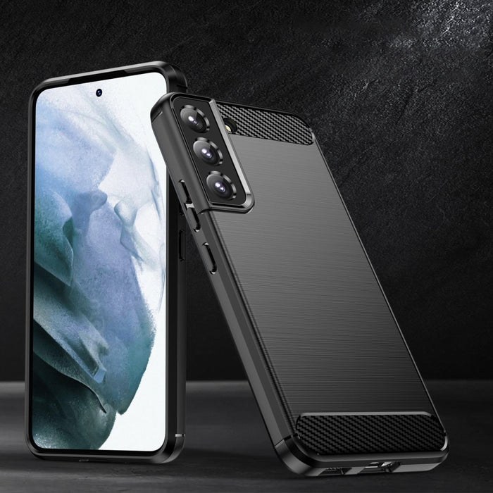 Кейс от TPU материал HQWear за Samsung Galaxy S22 + (S22 Plus), Черен