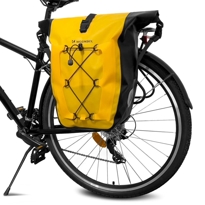 Водоустойчив багажник за велосипед Wozinsky 25l Жълт