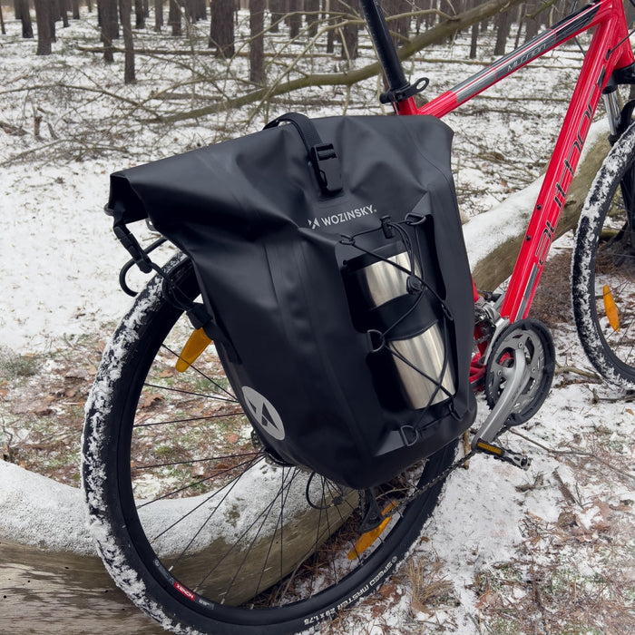 Водоустойчив багажник за велосипед Wozinsky 25l Жълт