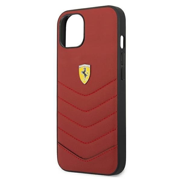 Калъф Ferrari FEHCP13SRQUR Off Track Quilted, за iPhone 13 mini, червен