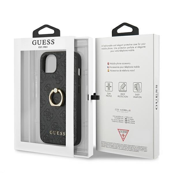 Калъф Guess GUHCP13S4GMRGR 4G with ring stand за