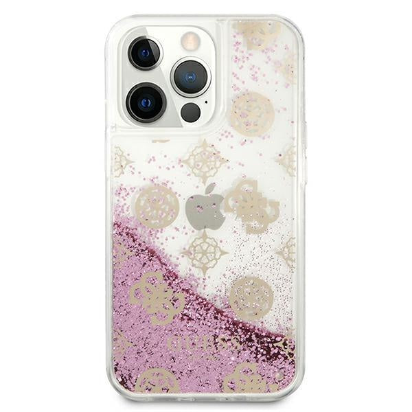 Калъф Guess GUHCP13XLGPEPI Peony Liquid Glitter за